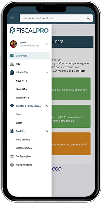 Sistema Fiscal Pro para emissão online de NF-e e NFC-e
