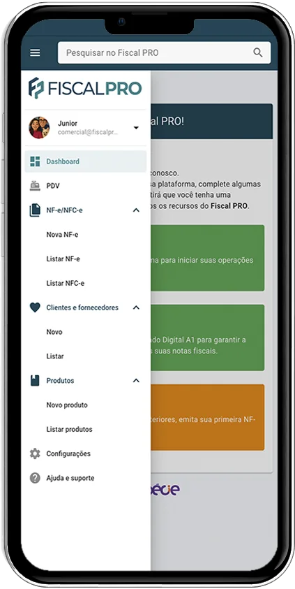 Sistema Fiscal Pro para emissão online de NF-e e NFC-e